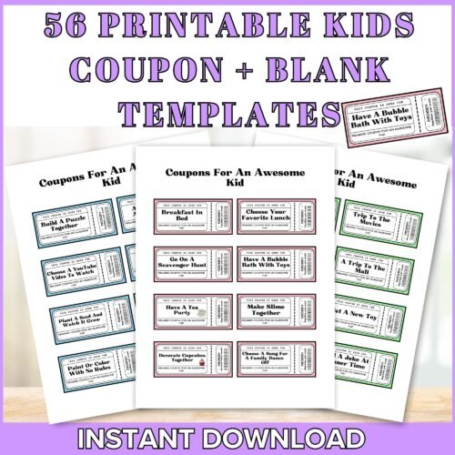 Free printable coupons for kids pdf download