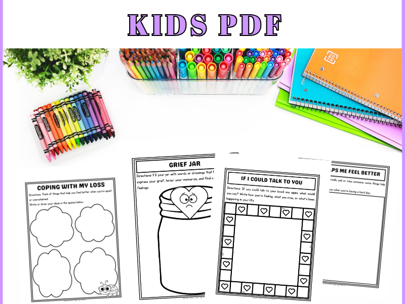 Printable Worksheets For Children Experiencing Loss