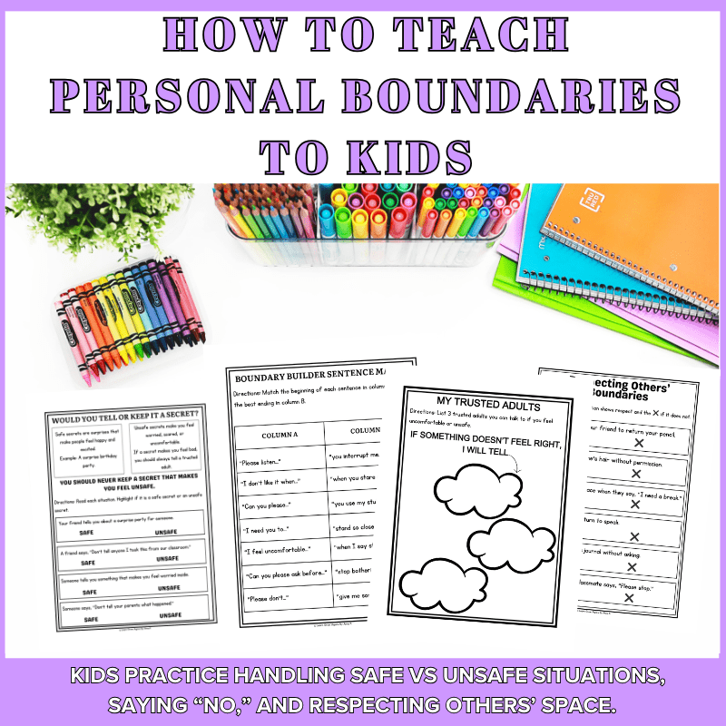 Teaching boundaries activities PDF