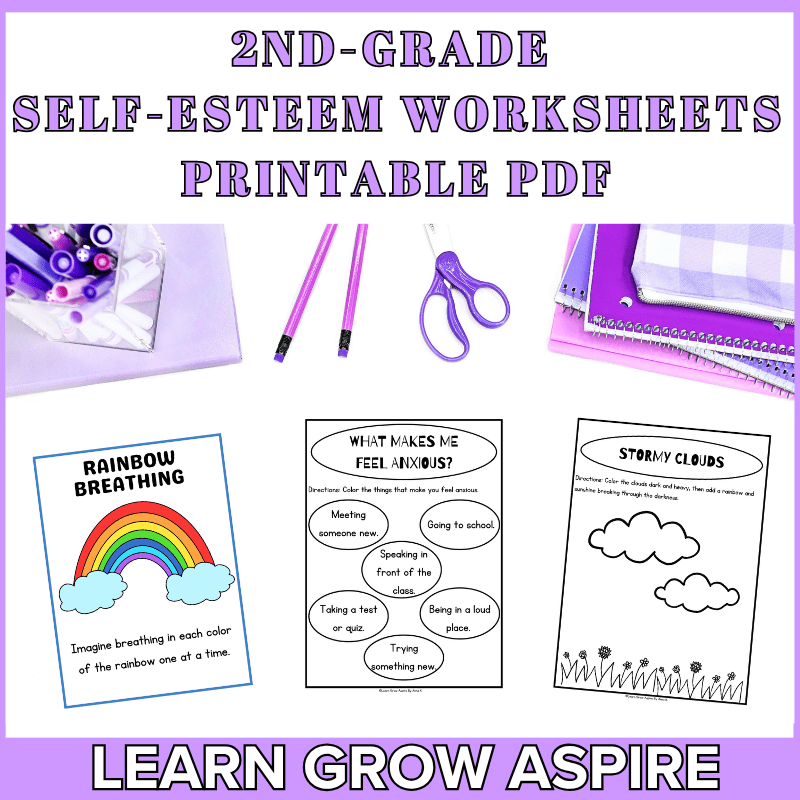 2nd grade self esteem worksheets pdf