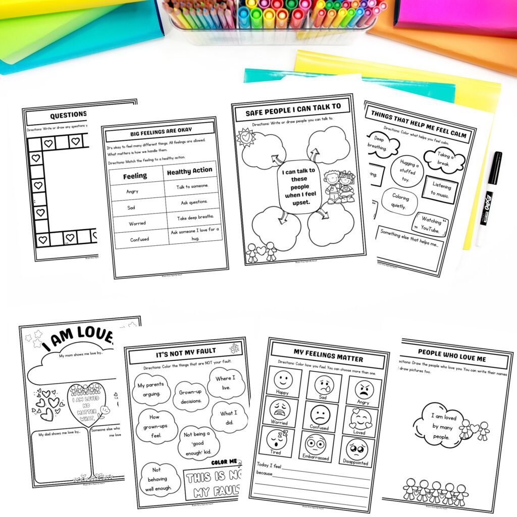 Child therapy techniques divorce PDF