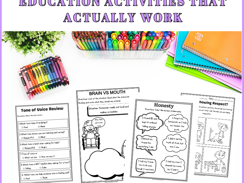 Upper Elementary Character Education Activities