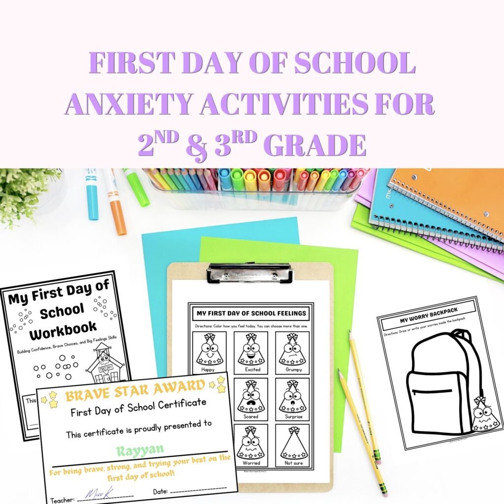 BTS Anxiety Worksheets For Kids