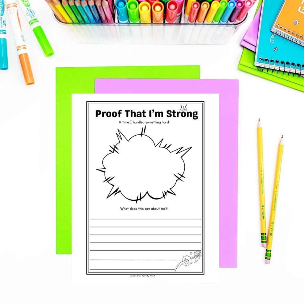 Who am I - identity reset for tweens and teens printable worksheets pdf