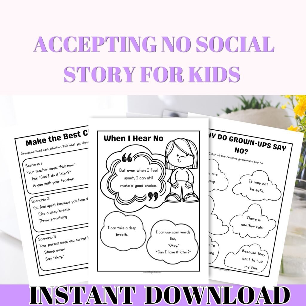 Accepting no activities for kids pdf