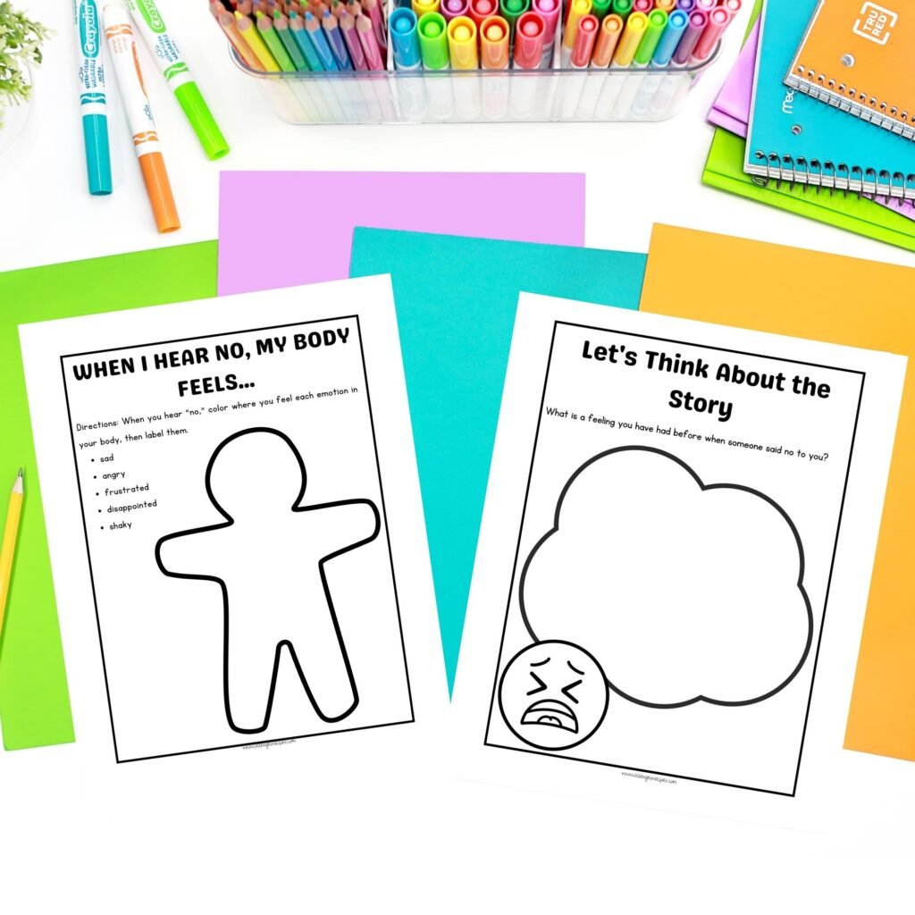 accepting no social stories for kids printable PDF