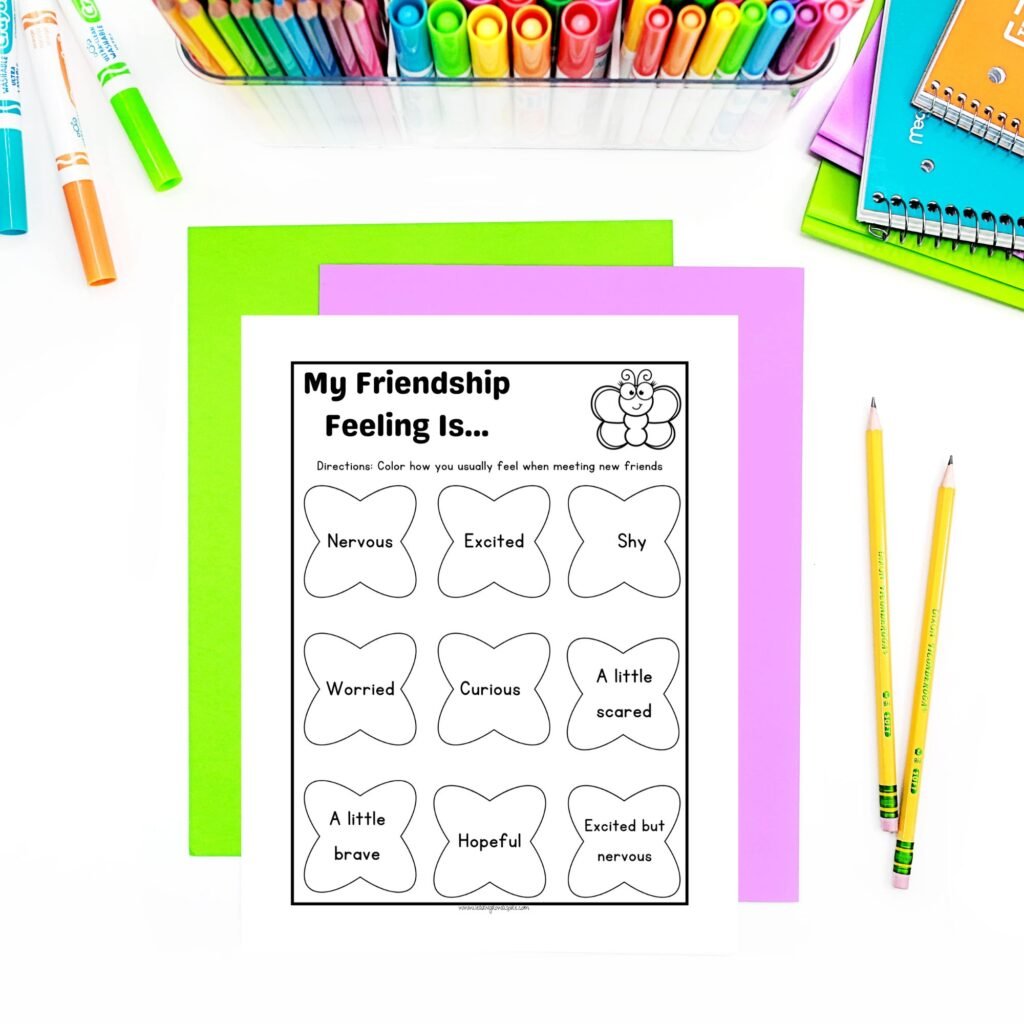 Making friends for kids activities pdf