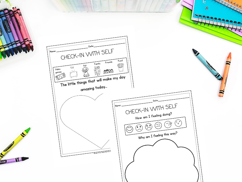 Mindfulness Journal For Kids: Emotional Check-In Printables