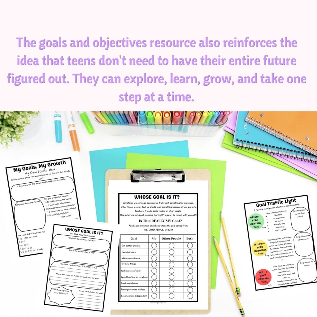 Goal setting worksheet for middle school students pdf download