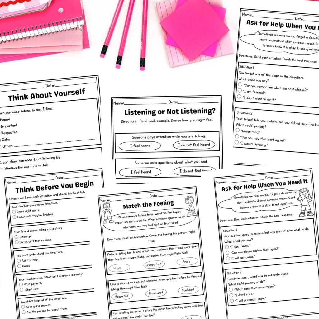 Listening Skills Activities for Elementary Students